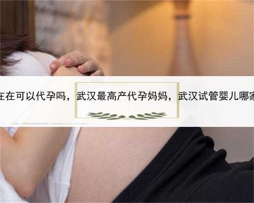 现在在可以代孕吗，武汉最高产代孕妈妈，武汉试管婴儿哪家好